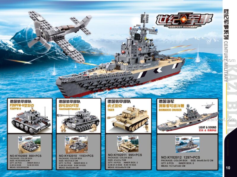 Các góc nhìn chi tiết của bộ xếp hình xe tăng Panzer II KAZI 82009, chất lượng cao giá rẻ.