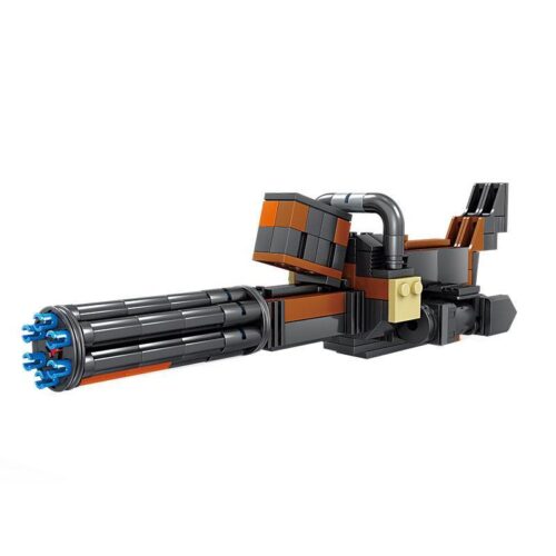 KAZI KY88005 đồ chơi lắp ráp Súng máy Gatling, mô hình súng quân đội cho bé trai 6 tuổi, chất lượng cao.