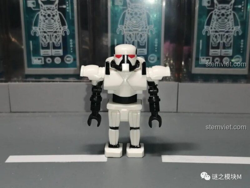 Minifigure Moff Gideon từ Nhân vật Chiến tranh giữa các vì sao KORUIT, chi tiết tốt.