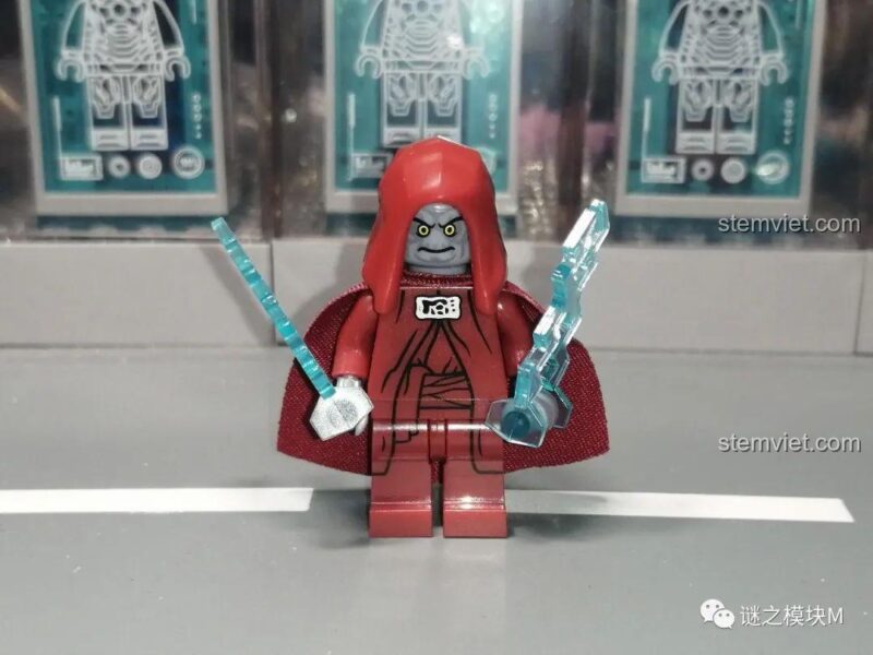 Góc nhìn bên minifigure Artillery Stormtrooper từ đồ chơi mô hình XP-342.