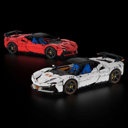 Bộ lắp ghép Siêu xe Ferrari SF90 XX Stradale Laoliang Works 02 tỉ lệ 1:8 với 4200 mảnh ghép, phù hợp bé trai 14 tuổi, giá tốt.
