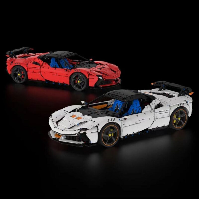 Bộ lắp ghép Siêu xe Ferrari SF90 XX Stradale Laoliang Works 02 tỉ lệ 1:8 với 4200 mảnh ghép, phù hợp bé trai 14 tuổi, giá tốt.