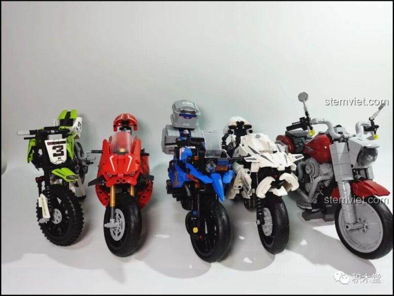 So sánh kích thước bộ lắp ghép Xe mô tô BMW R1200GS với các mô hình khác, giúp người mua dễ hình dung, giá tốt.