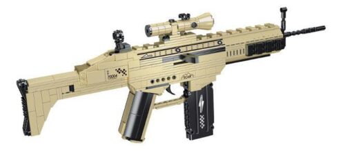 Mô hình súng SCAR Leier Entertainment 70004 lắp ráp 385 mảnh ghép, đồ chơi mô hình Súng trường tấn công SCAR cho con trai 8 tuổi, giá tốt