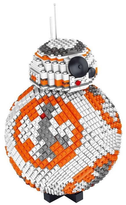 Mô hình lắp ráp Robot BB-8 LELE 35020 từ Star Wars, 2069 mảnh, cho con trai 16+ tuổi.