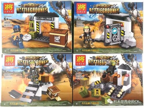 Bộ lắp ráp Mô Hình Game PUBG LELE 36020-4, bộ xếp hình nhân vật PUBG, đồ chơi lắp ghép LELE 360204, giá tiết kiệm cho bé trai 6 tuổi