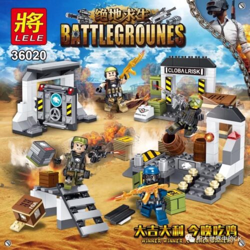 Bộ đồ chơi PUBG Battlegrounds 36020-4 LELE, bộ lắp ráp mô hình game PUBG Battlegrounds 4 mẫu độc đáo, phù hợp bé trai 6 tuổi, giá tốt