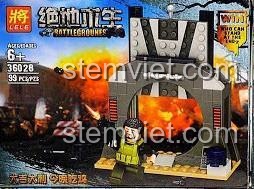 Đồ chơi lắp ráp Mô hình PUBG LELE 36028-2 Cổng Vòm, mô hình cho bé trai 6 tuổi, chất lượng cao