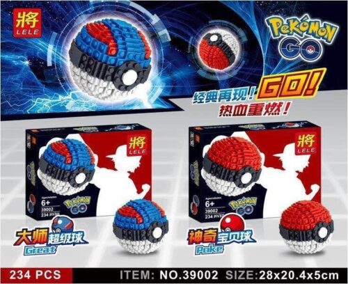 bộ lắp ghép Quả Cầu Poké Ball LELE 39002, đồ chơi cho bé trai 6 tuổi, giá rẻ.