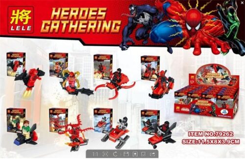 Bộ lắp ghép Minifigures Marvel LELE 79262, đồ chơi xếp hình Biệt đội siêu anh hùng mini cho bé trai 6 tuổi, giá rẻ.