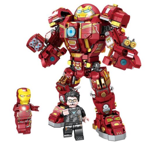 Bộ lắp ghép Giáp Chống Hulk Lewan Building Blocks 2028 với 912 mảnh ghép, tái hiện chân thực siêu anh hùng Marvel.