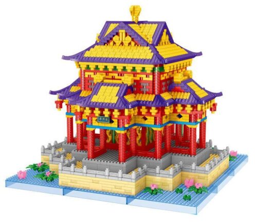 bộ lắp ghép Đình Ngưng Tường Lezi LZ8206, mô hình kiến trúc cổ Trung Hoa chi tiết tinh xảo, đồ chơi lắp ghép cho bé 6 tuổi, giá tốt