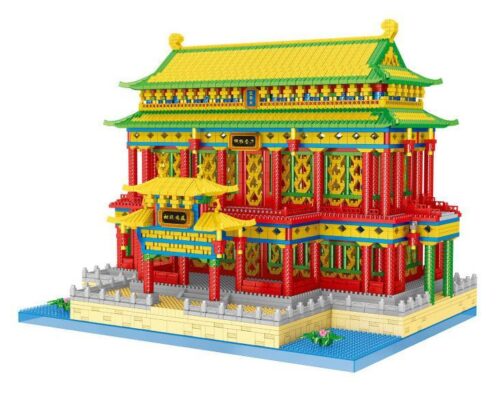 Bộ lắp ghép Cung điện Nghi Xuân Lezi LZ8208, mô hình kiến trúc cổ điển chi tiết tinh xảo, phù hợp bé trai bé gái 6 tuổi, giá tốt.