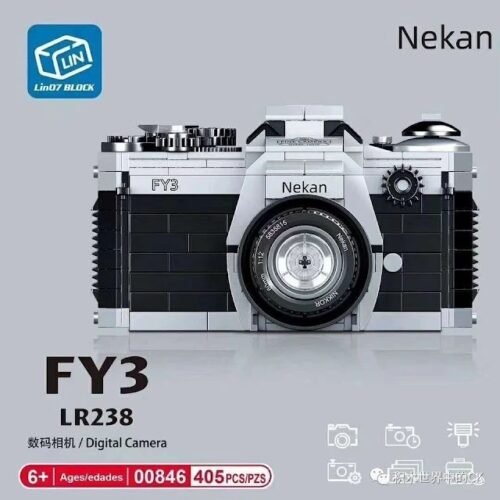 Bộ lắp ghép máy ảnh Nekan FY3 LR238 của Lin07 BLOCK, đồ chơi mô hình sáng tạo cho bé trai 6 tuổi.