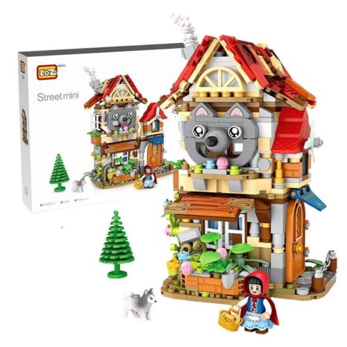 Bộ lắp ghép LOZ 1225 Ngôi Nhà Gỗ Rừng Xanh Cổ Tích, đồ chơi mô hình cho bé gái 6 tuổi, chất lượng cao, giá tốt