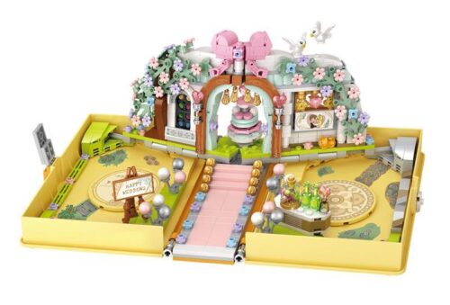 Bộ lắp ghép LOZ 1228 Sách Cưới 718 mảnh, mô hình đám cưới lãng mạn cho bé gái 6 tuổi, đồ chơi xếp hình giá tốt.