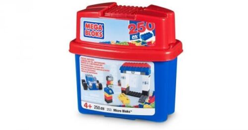 Bộ đồ chơi Mega Bloks 253 thùng vi khối 250 mảnh, đồ chơi lắp ráp sáng tạo cho bé trai và bé gái 4 tuổi, giá tốt