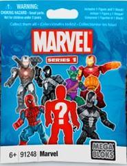Hộp đồ chơi mô hình Nhân vật Marvel Mega Bloks 91248U Series 1, phù hợp cho bé trai 6 tuổi, giá tốt, sưu tầm siêu anh hùng Marvel.
