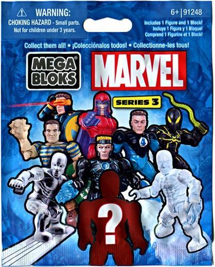 Hộp bộ đồ chơi Mô hình nhân vật Marvel Mega Bloks 91248W Series 3 cho bé trai 6 tuổi, khám phá nhân vật siêu anh hùng bí ẩn, giá tốt.