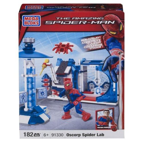 Bộ lắp ghép Phòng Thí Nghiệm Nhện Oscorp Mega Bloks 91330 cho bé trai 6 tuổi, đồ chơi lắp ráp Người Nhện chất lượng cao, giá tốt.