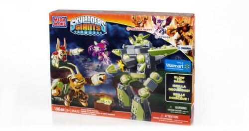 Bộ lắp ghép Mega Bloks 95422 Robot Bầy Đàn Xâm Lược Skylanders cho con trai 5 tuổi, hộp sản phẩm phát sáng trong bóng tối, giá tốt.