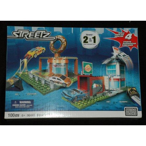 Bộ lắp ráp Streetz 2 trong 1 Mega Bloks 96440, đồ chơi mô hình xe đua và trạm dịch vụ cho bé trai 6 tuổi, bộ đồ chơi giá tốt.