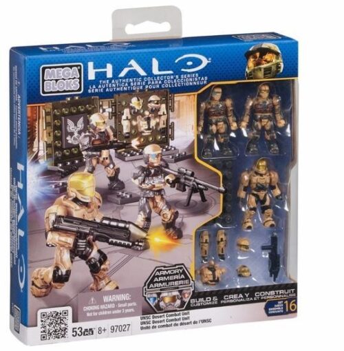 Bộ lắp ghép Mega Bloks 96958 UNSC Desert Combat Unit, đồ chơi mô hình lính Halo cho bé trai 8 tuổi, chất lượng cao, giá tốt