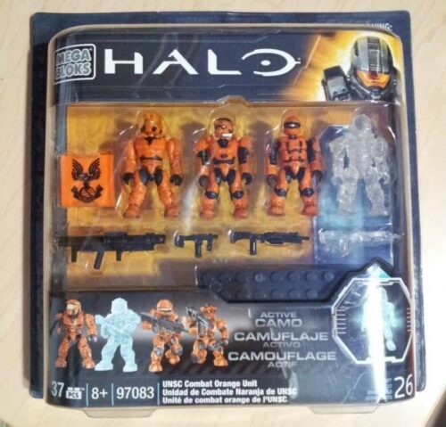 Bộ đồ chơi Mega Bloks 97083 Đơn vị chiến đấu UNSC Màu Cam với 4 minifigures dũng mãnh, chất lượng cao, phù hợp bé trai 8 tuổi, giá tốt.