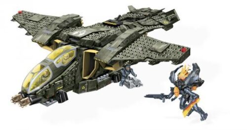 Bộ lắp ráp Tàu chiến UNSC Pelican Mega Bloks 97129 từ game Halo, đồ chơi mô hình chất lượng cao cho con trai 14 tuổi.