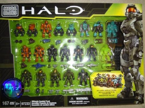 Bộ đồ chơi Mega Bloks 97233 Gói Chiến Đấu Tối Thượng Halo với 20 minifigures, đế trưng bày, phù hợp bé trai 8 tuổi, giá tốt