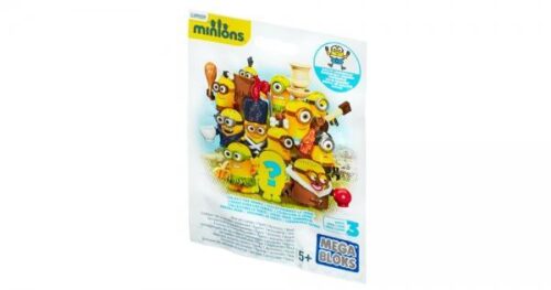 Bộ đồ chơi Minions Mega Bloks CNF46 Blind Pack Series III, đồ chơi mô hình Tiểu Hoàng 15 mảnh ghép, phù hợp bé trai bé gái 5 tuổi, giá tốt, sưu tập vui nhộn.