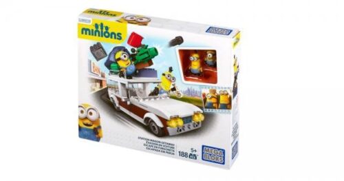 Bộ đồ chơi Xe Du Lịch Minions, bộ lắp ghép Xe Du Lịch Cùng Minions cho bé trai và bé gái 5 tuổi, chất lượng tốt, giá tiết kiệm. Hộp sản phẩm có hình ảnh xe du lịch và các nhân vật Minions vui nhộn.