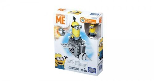 Bộ lắp ghép Tàu bay thu nhỏ Minion Mega Bloks DPG68 70 mảnh cho bé trai 6 tuổi, giá tốt, tái hiện cảnh phim Despicable Me.