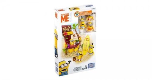Bộ đồ chơi Mega Bloks DPG70 Đảo Hỗn Loạn Minions giá tốt cho bé 5 tuổi, tái hiện cảnh bãi biển vui nhộn với các nhân vật Minions đáng yêu.