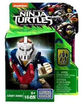 Bộ lắp ghép Casey Jones Mega Bloks DPW15, đồ chơi mô hình nhân vật Ninja Rùa cho bé trai 6 tuổi, giá rẻ.