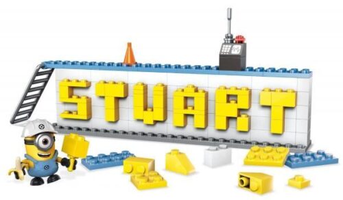 Bộ lắp ghép Mega Bloks DRV32 xếp chữ tên Stuart Minions, đồ chơi lắp ghép Minions Stuart cho bé trai và bé gái 6 tuổi, giá tốt.