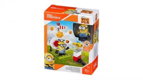 Bộ lắp ghép Minions Mega Bloks FDX73 Trận Chiến Phô Mai, đồ chơi lắp ráp súng bắn phô mai cho bé trai bé gái 5 tuổi, giá tốt.