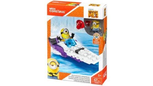 Bộ lắp ghép Mega Bloks FLG00 Thuyền cao tốc Minions cho bé trai 5 tuổi, đồ chơi lắp ráp giá tốt, mô hình thuyền Minions chất lượng cao.