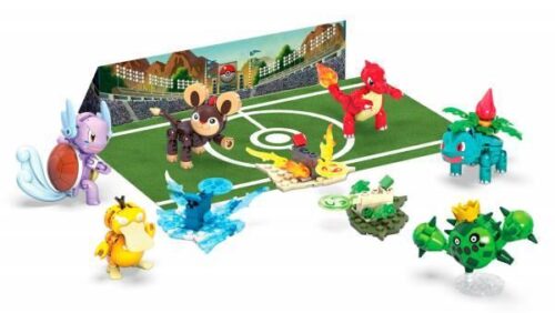 Bộ lắp ghép Mega Bloks GNV47 Thử Thách Đội Huấn Luyện Viên Pokémon giá tốt cho bé trai 6 tuổi, mô hình Pokémon chất lượng cao.