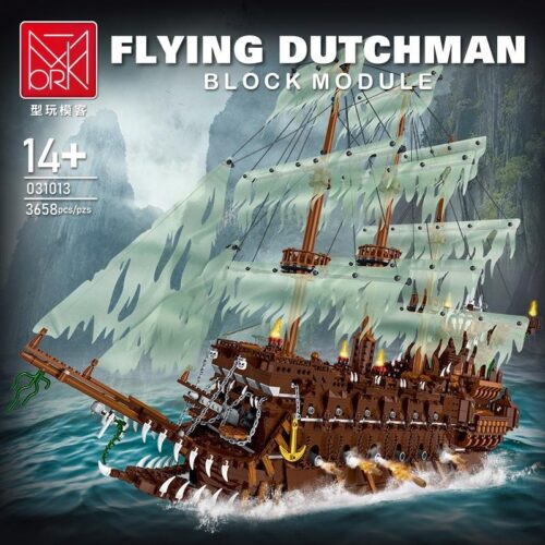 Bộ lắp ghép Tàu Người Hà Lan Bay MORK 031013, mô hình tàu ma Flying Dutchman từ phim Cướp biển vùng Caribbean cho con trai 14+ tuổi, giá rẻ.