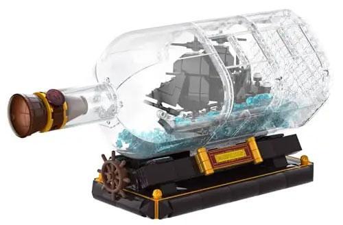 Mô hình Tàu Thuyền trong Chai Thủy Tinh Black Pearl Mould King 10070, bộ lắp ghép đồ chơi mô hình chi tiết tinh xảo, phù hợp bé trai bé gái 8 tuổi, giá tốt.