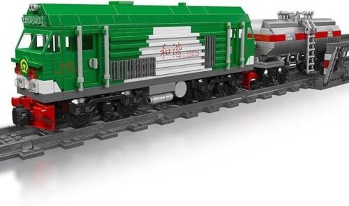 Bộ lắp ghép Mould King 12026 Đầu Máy Diesel HXN 3 màu xanh lá, mô hình tàu hỏa điều khiển từ xa cho con trai 14 tuổi, giá tốt.
