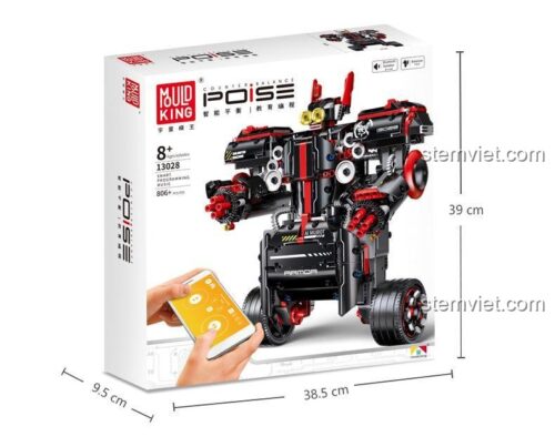 Đồ chơi mô hình Mould King 13028 với tính năng điều khiển qua điện thoại thông minh, một món quà công nghệ hấp dẫn.