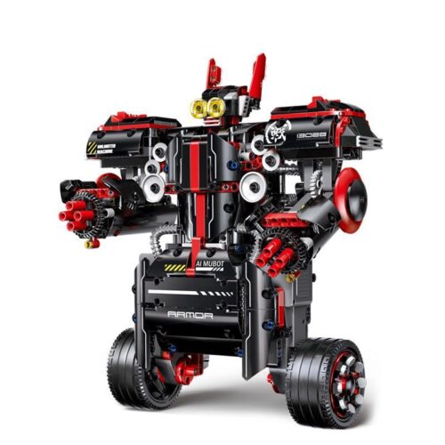 Ảnh chụp chính diện bộ lắp ráp Robot tự cân bằng Mould King 13028, một đồ chơi mô hình công nghệ cao cho bé trai 8 tuổi.