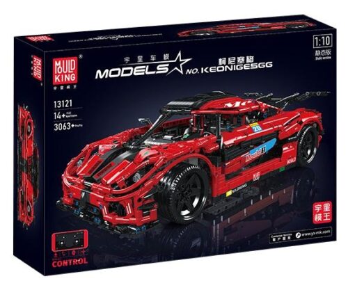Hộp sản phẩm bộ lắp ráp Mould King 13121 Siêu xe Koenigsegg One:1, đồ chơi cho con trai 14 tuổi.