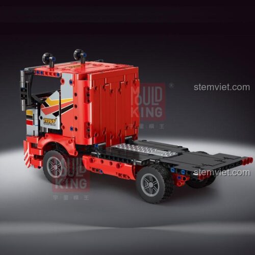 Đồ chơi mô hình xe đầu kéo chở ô tô Mould King 15003 với 577 chi tiết, chất lượng cao.