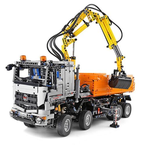 Bộ lắp ráp xe tải Mercedes-Benz Arocs 3245 Mould King 19007 với hệ thống khí nén và điều khiển từ xa, đồ chơi kỹ thuật cho bé trai 11 tuổi trở lên, giá tốt.