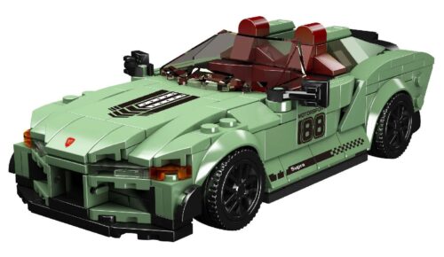 Bộ lắp ghép Toyota Supra Mould King 27046 màu xanh lá, mô hình xe thể thao mui trần cho bé trai 8 tuổi, đồ chơi lắp ráp chất lượng cao giá tốt.