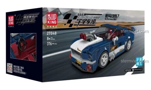 Hộp bộ đồ chơi Mould King 27048 Xe Mustang 1967, đồ chơi lắp ghép siêu xe Mustang 1967, chất lượng cao, giá tiết kiệm.