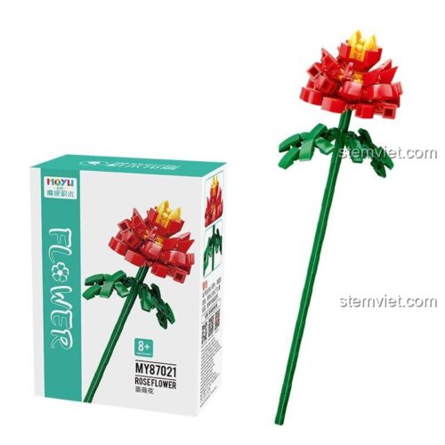 MOYU BLOCK MY87021 Bó Hoa Hồng Lắp Ghép - Hộp sản phẩm
